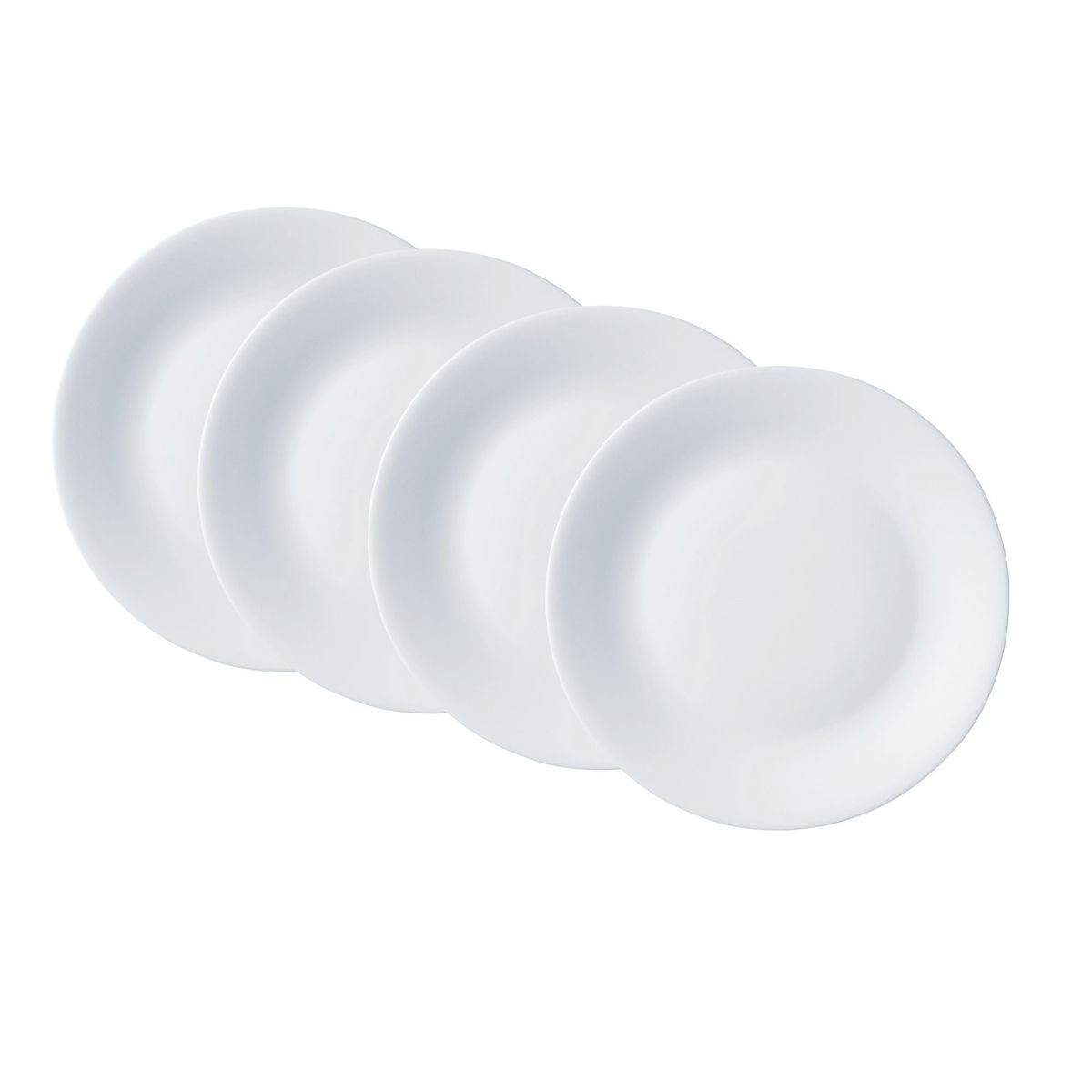 BORMIOLI ROCCO - Set X4 Platos Postre Toledo 20cm Vitrocerámica Bormioli Rocco