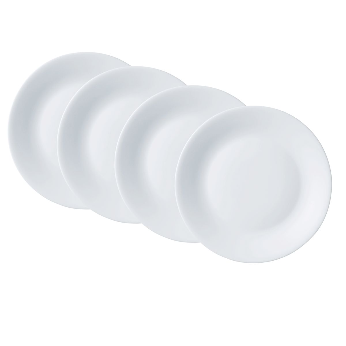 BORMIOLI ROCCO - Set X4 Platos Llano Toledo 25cm Vitrocerámica Bormioli Rocco