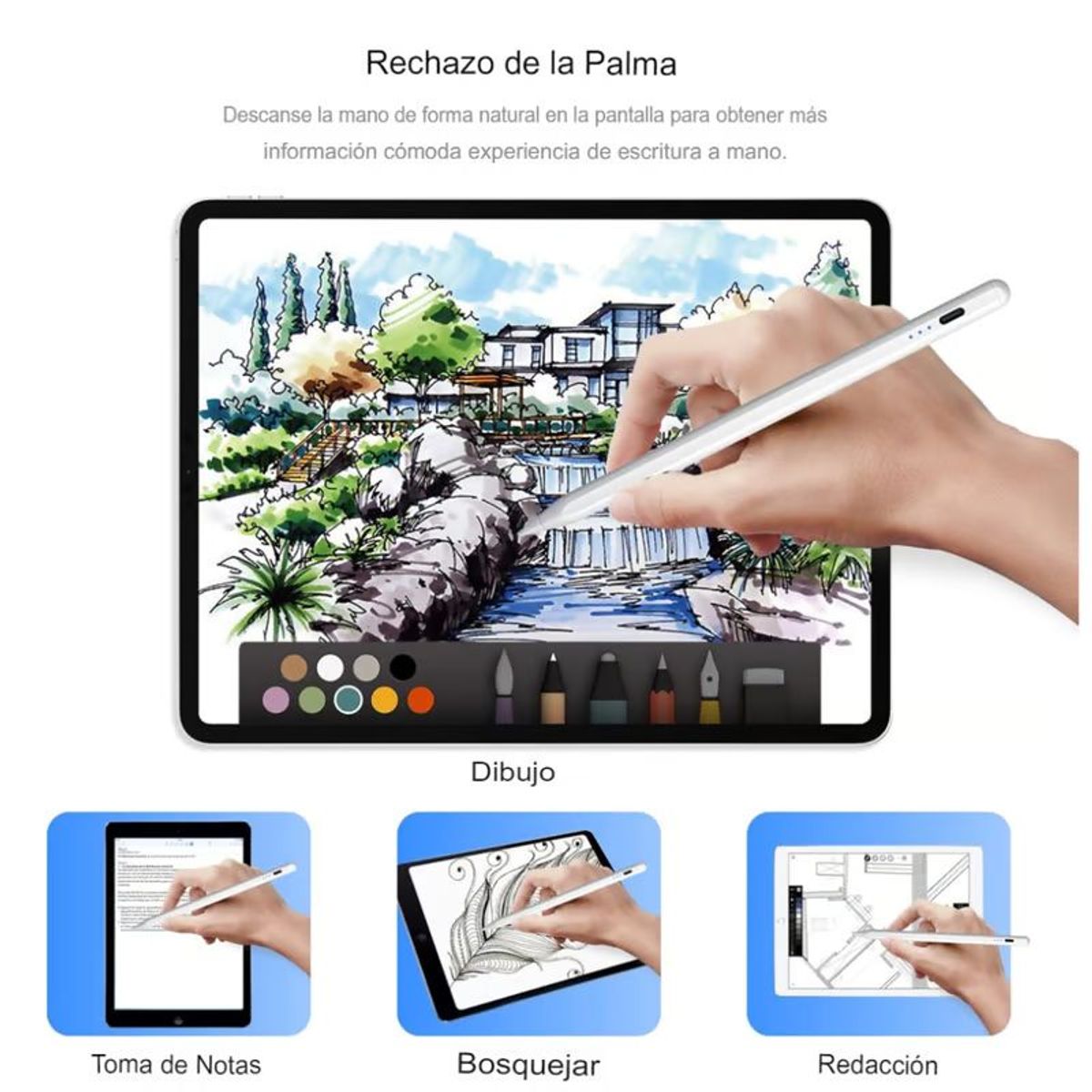 AMERICAN GENERICS - Lápiz Óptico Universal Para iPad Compatible Android Windows