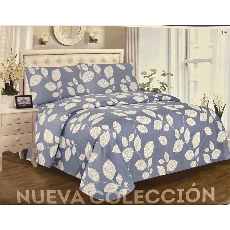 CASA LUNA - Juego De Sabanas Cama Doble 21cm - Casa luna Hojazul