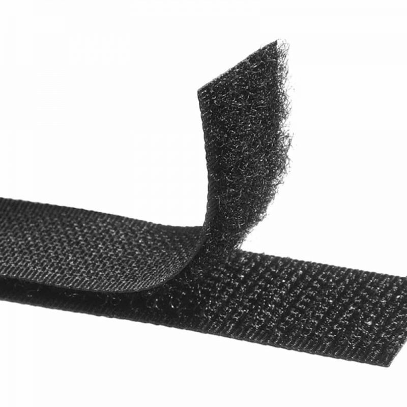 SIN ETIQUETAS - Rollo Velcro Color Negro 2 Cm X 25 Metros