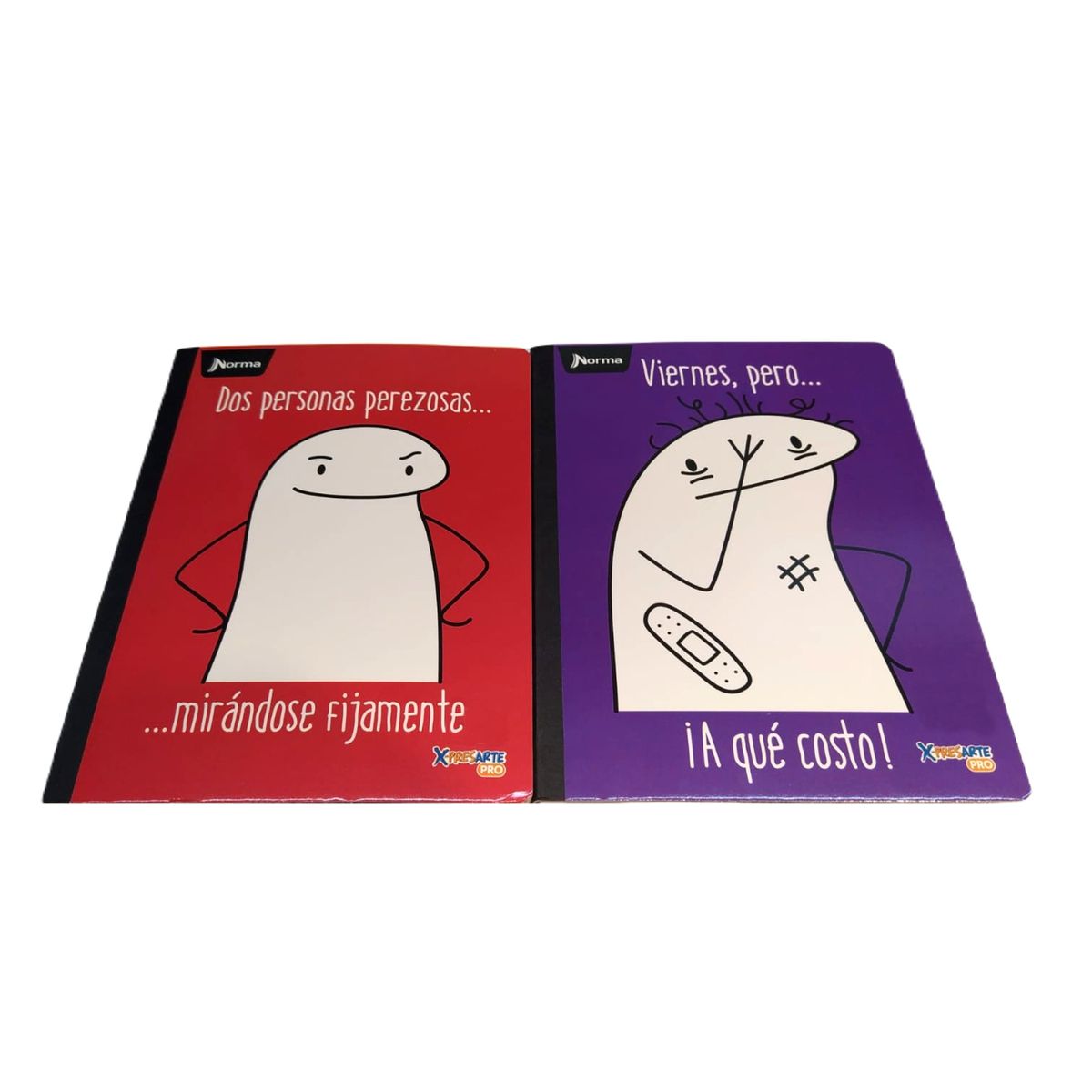 NORMA - Pack X6 Cuadernos Cosidos Cuadriculado 50h Memes Norma