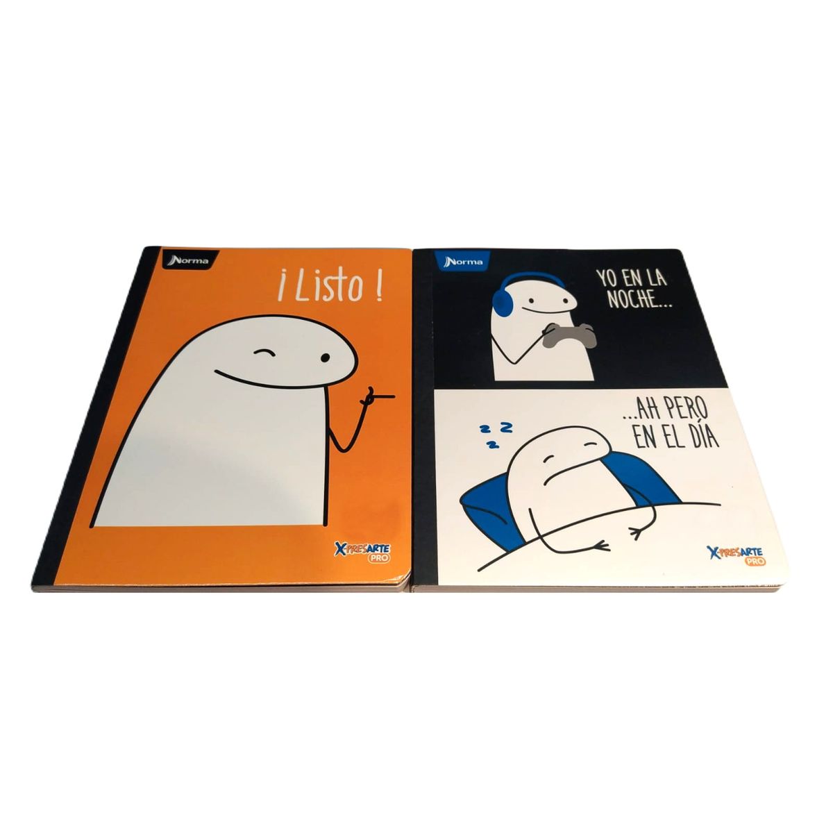 NORMA - Pack X6 Cuadernos Cosidos Rayado 50h Memes Norma