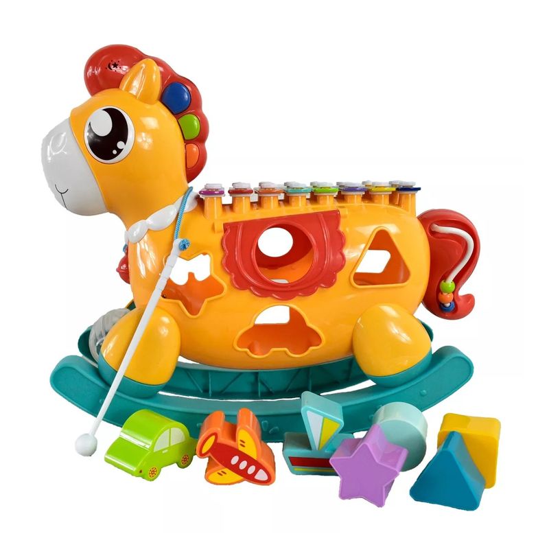 MUNDO BEBE - caballo Xilófono Didáctico Juguete Bebe Infantil Musical
