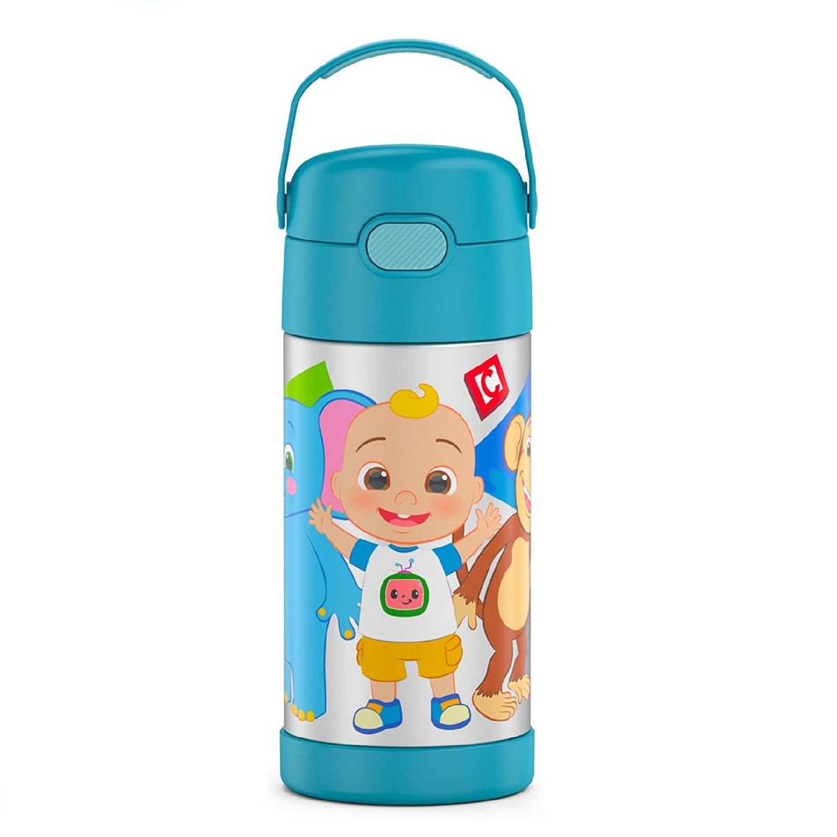 THERMOS - Termo Pitillo Infantil Acero Inoxidable Cocomelon 12 Onz