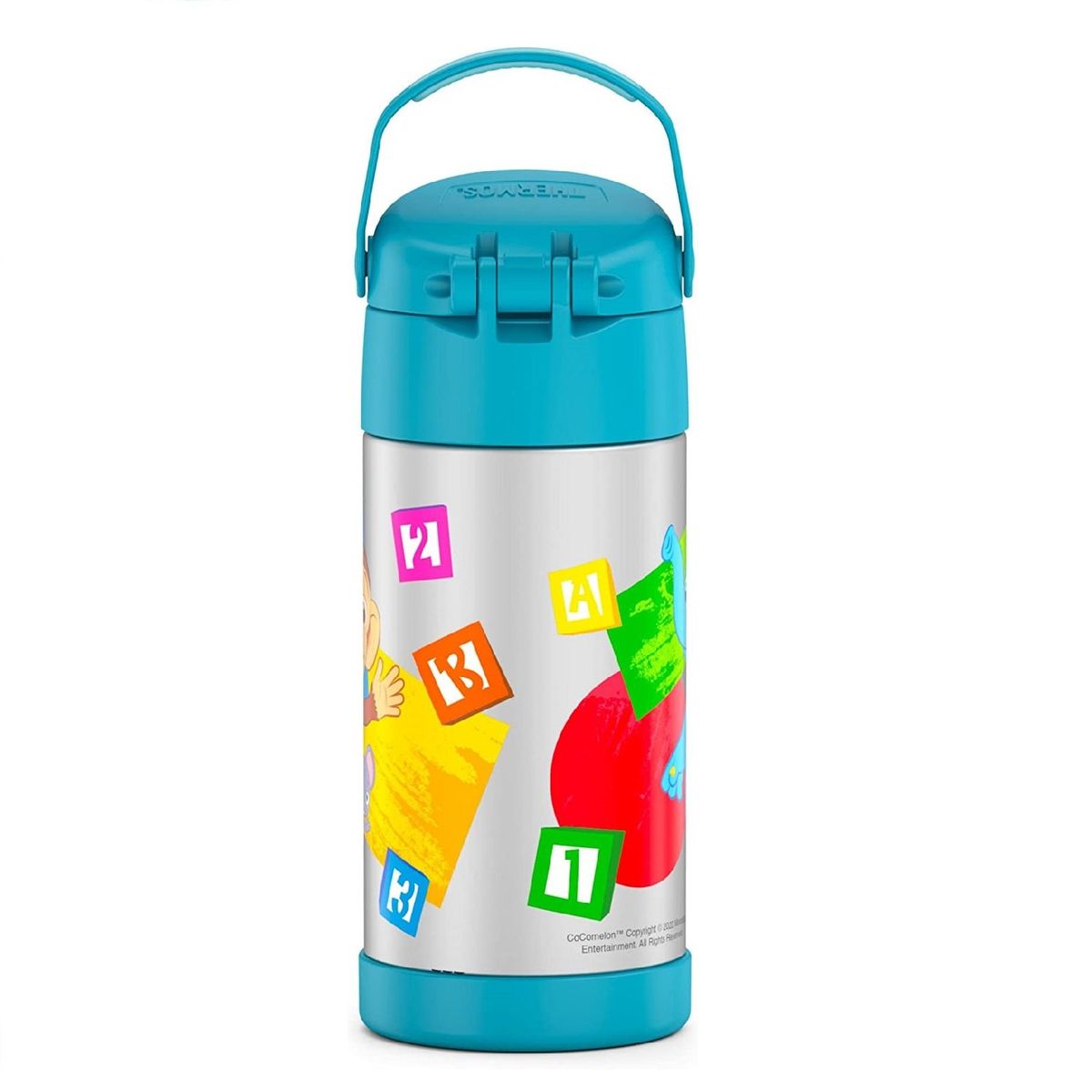 THERMOS - Termo Pitillo Infantil Acero Inoxidable Cocomelon 12 Onz