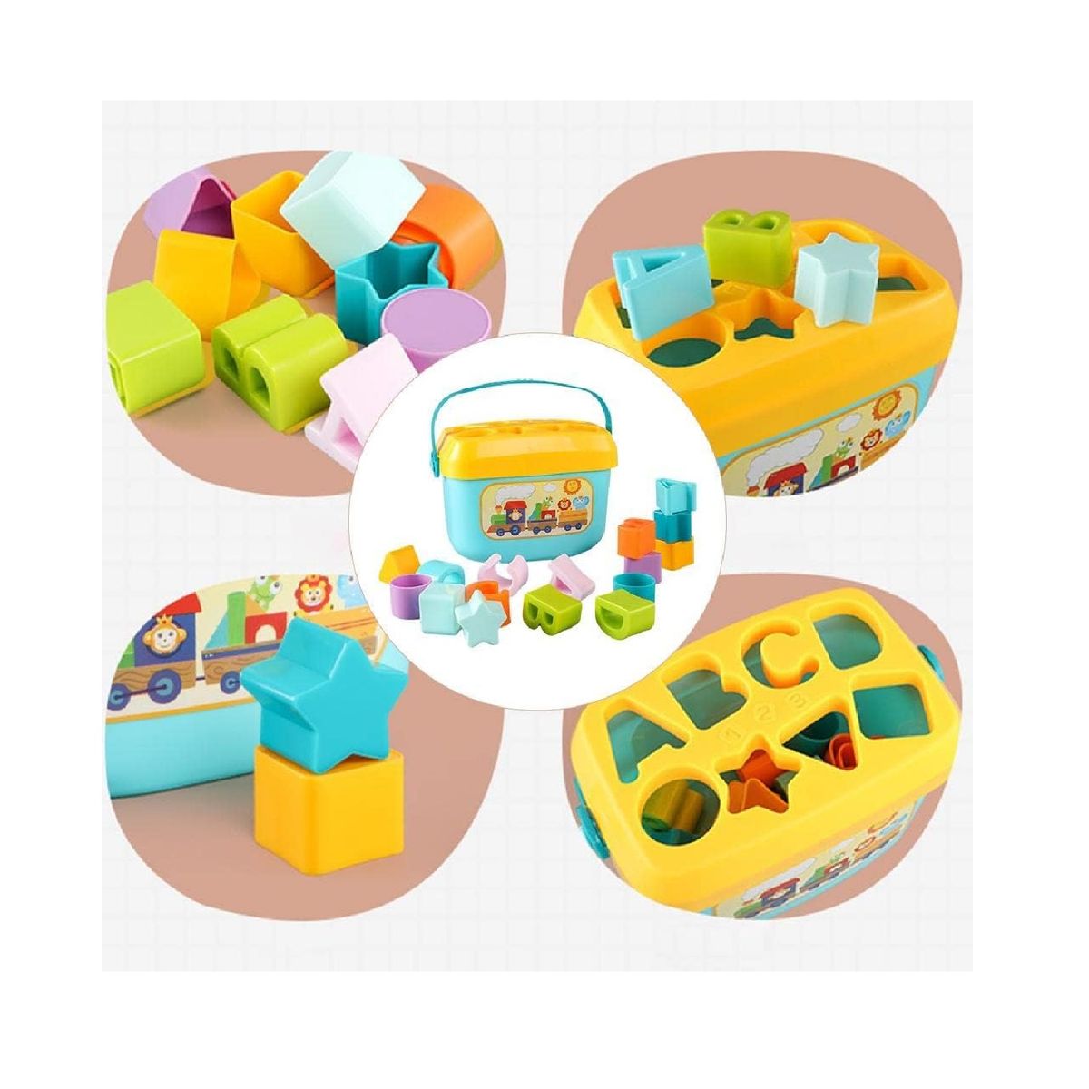 MUNDO BEBE - Juguete Bebe Mis Primeros Bloques Didáctico Encajar Infantil
