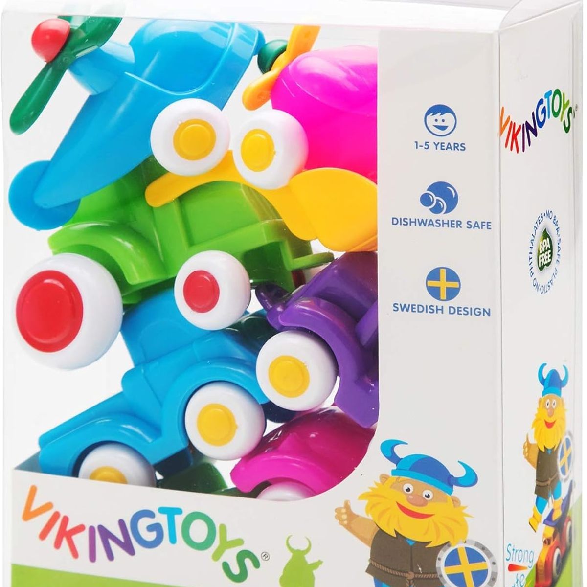 JUGANDO Y EDUCANDO - Juguetes Set Vehículos Coloridos 7 Piezas Para Niños