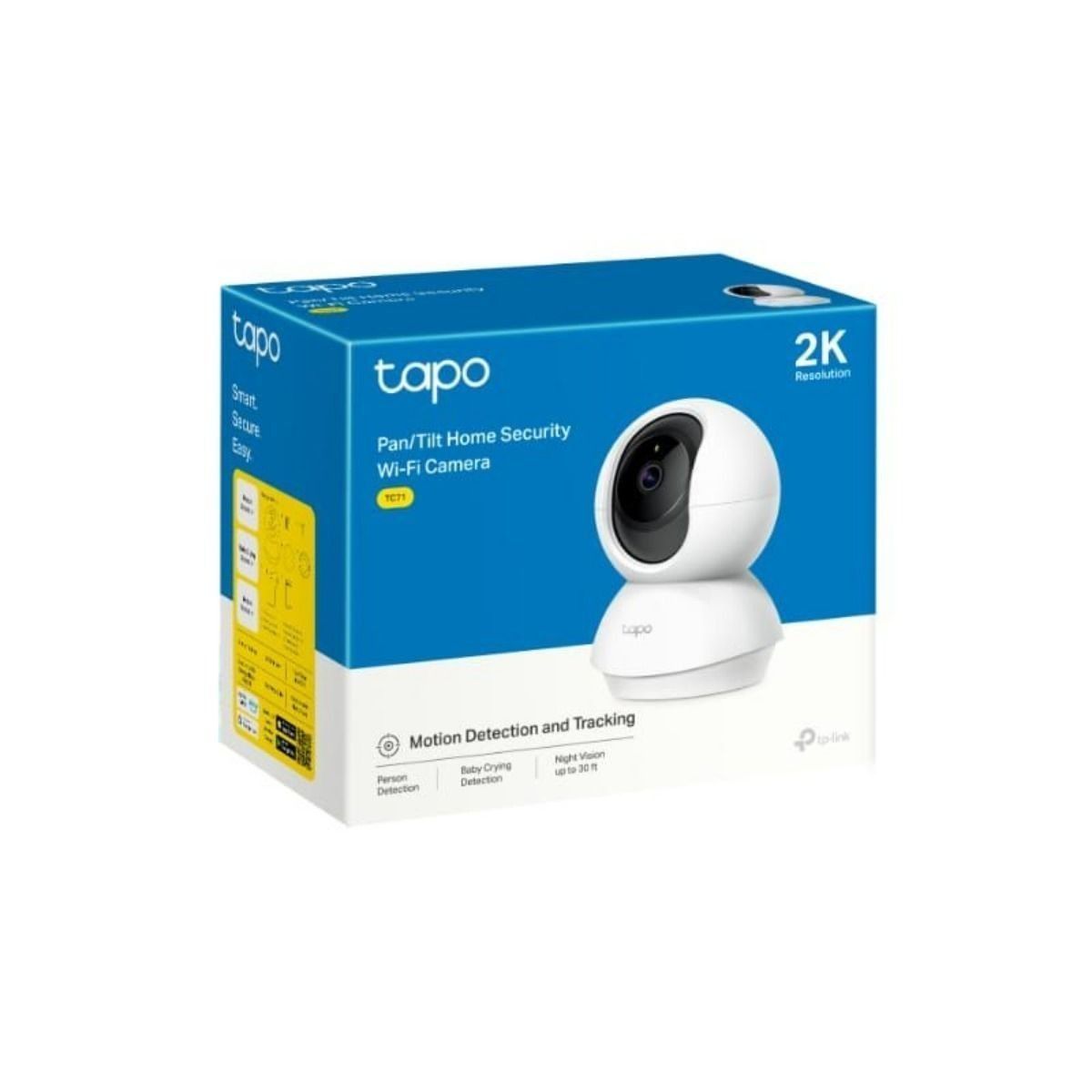 TP LINK - Combo Cámara de Seguridad  Tp Link 2k Interior Robótica Tapo C210 + Micro SD 64GB