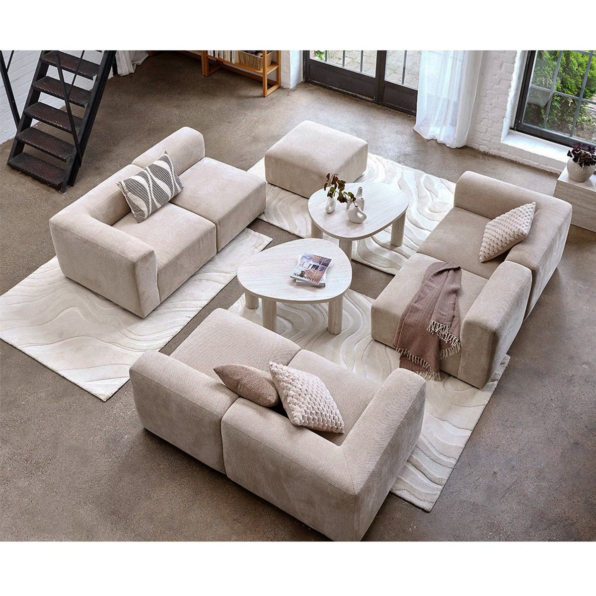 GENERICO - Juego de sala muebles modernos para sala grande