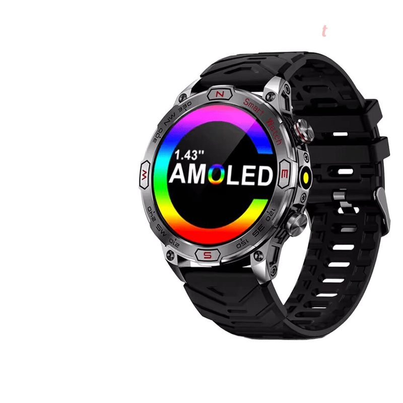 GENERICO - Nuevo Reloj Smartwatch AMOLED Real para hombres, Batería de 450 mAh