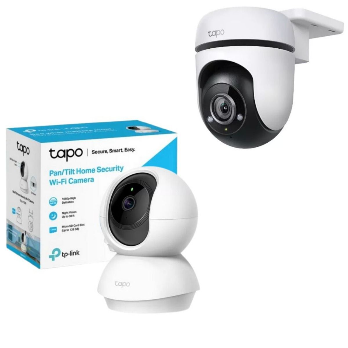 TP LINK - Combo Cámaras Tp Link Tapo C200 Interior + C500 Exterior 2MP