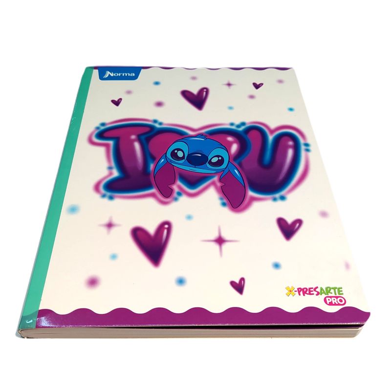 NORMA - Cuaderno Cosido Doble Linea 100 hojas Stitch Norma X 2 Unds