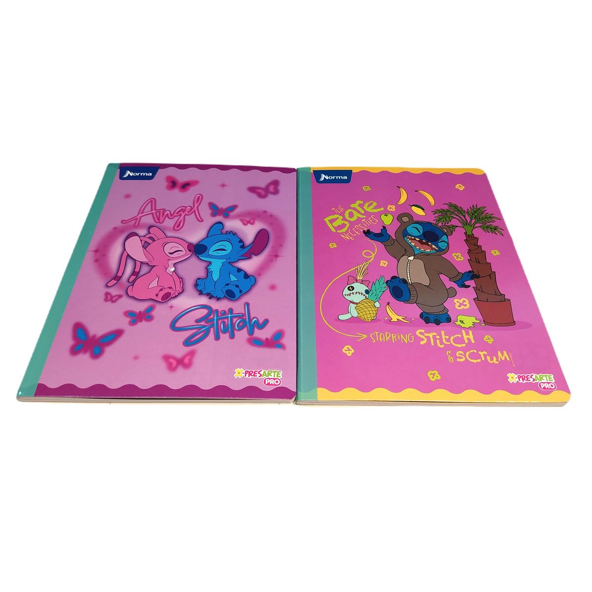 NORMA - Pack X5 Cuadernos Cosido Rayado 100h Stitch Norma