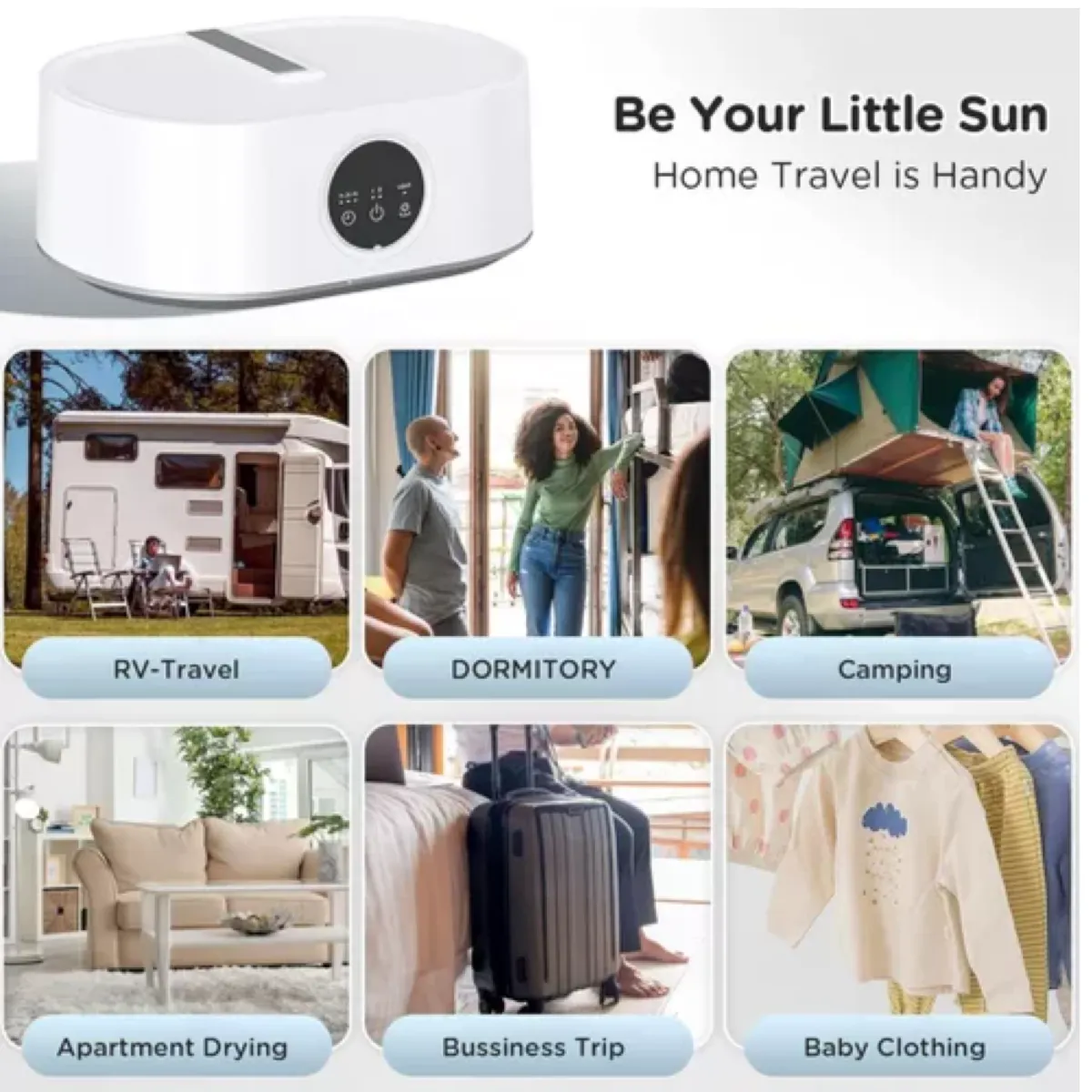 GENERICO - SECADORA DE ROPA PORTATIL ELECTRONICA RECARGABLE