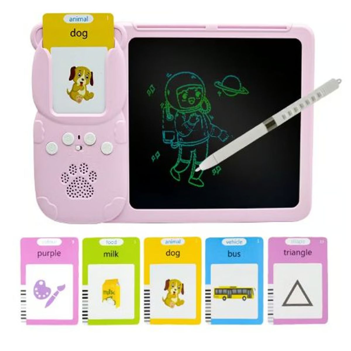 GENERICO - TABLERO DE DIBUJOS CON PARLANTE Y TARJETAS DIDACTICAS