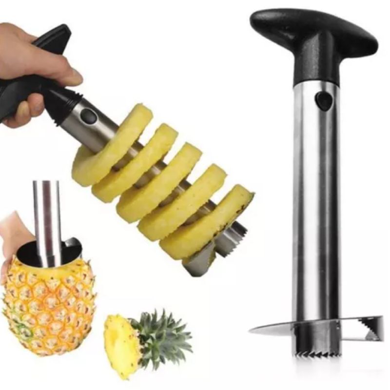 GENERICO - PELADOR DE PIÑA DESCORAZONADOR DE ACERO INOXIDABLE