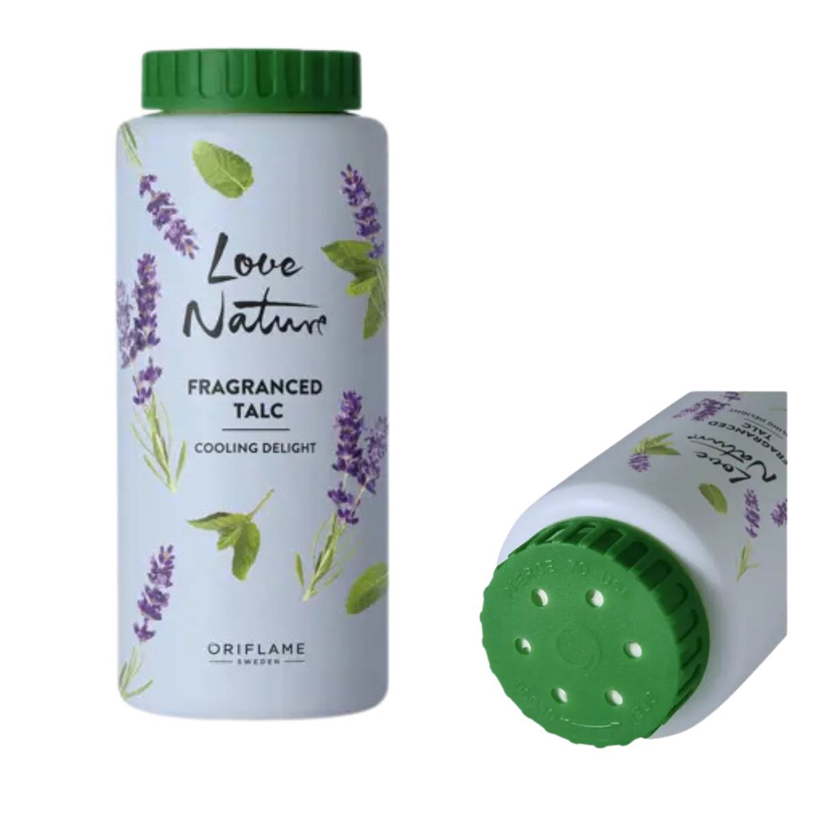 ORIFLAME - Talco Perfumado Menta y Lavanda Love Nature