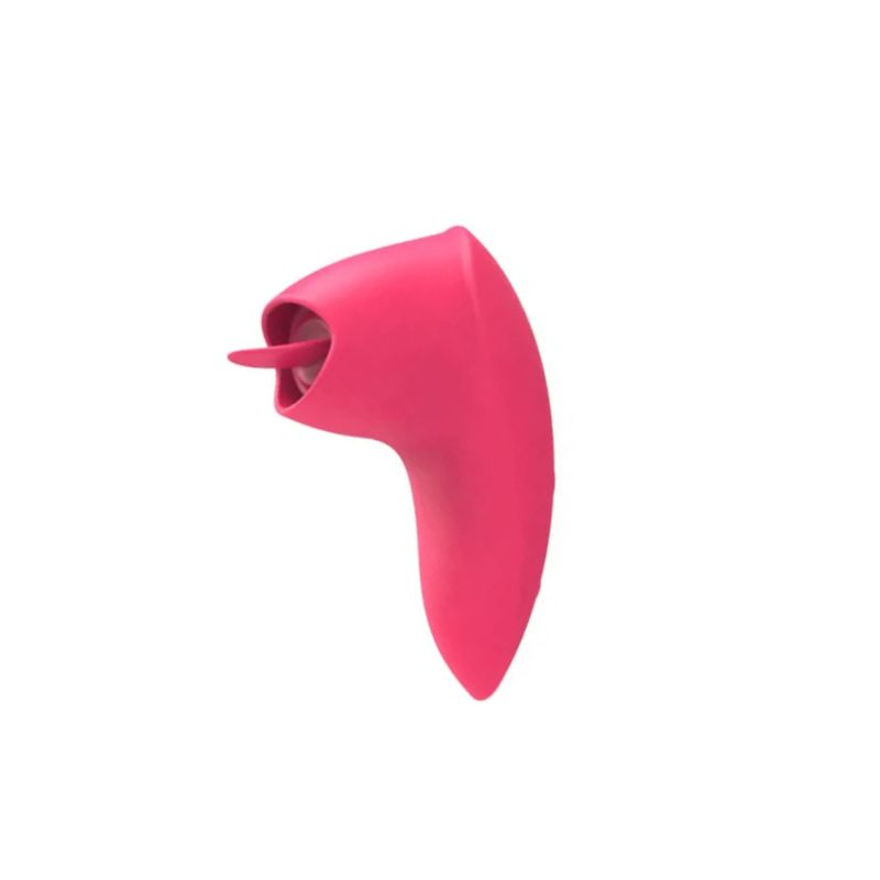 GENERICO - Vibrador con lengua clitoris Recargable estimulador clitorial
