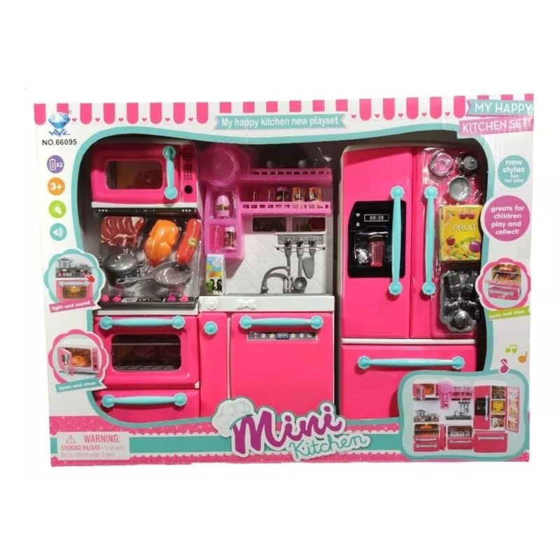 GENERICO - Mini cocina de juguete para niñas y niños