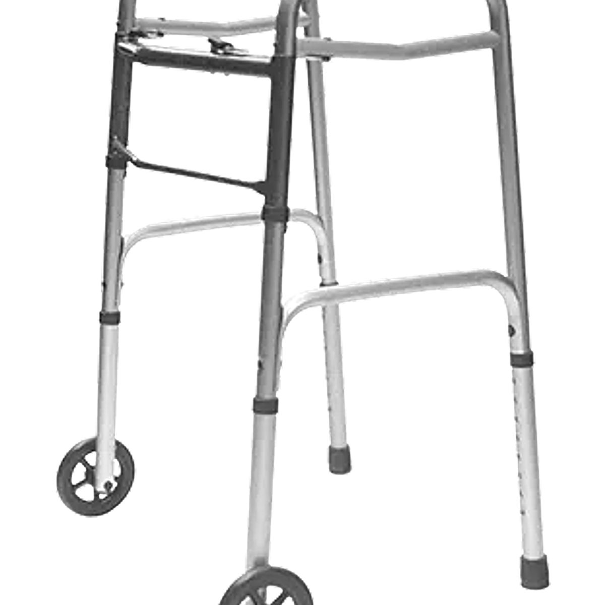 GENERICO - Caminador con ruedas delanteras plegable liviano