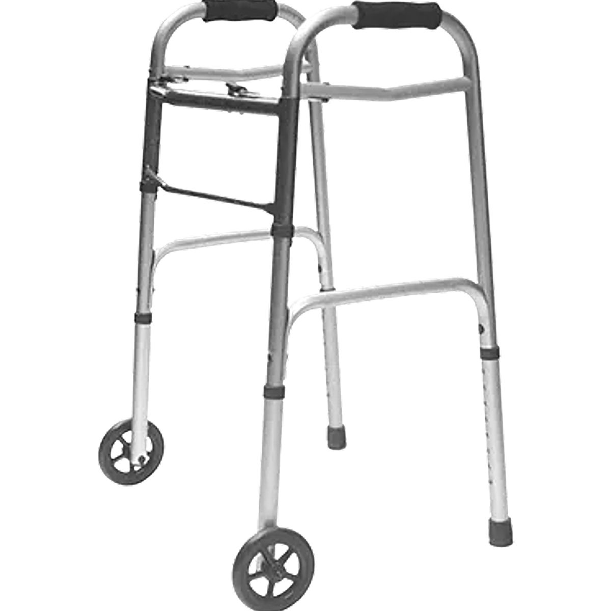 GENERICO - Caminador con ruedas delanteras plegable liviano