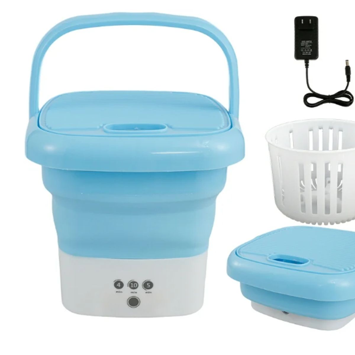 GENERICO - Mini Lavadora portátil Plegable Pequeña