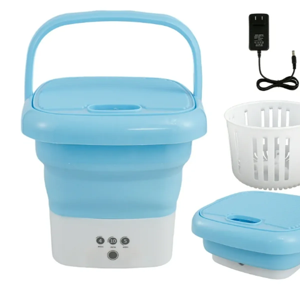 GENERICO - Mini Lavadora portátil Plegable Pequeña