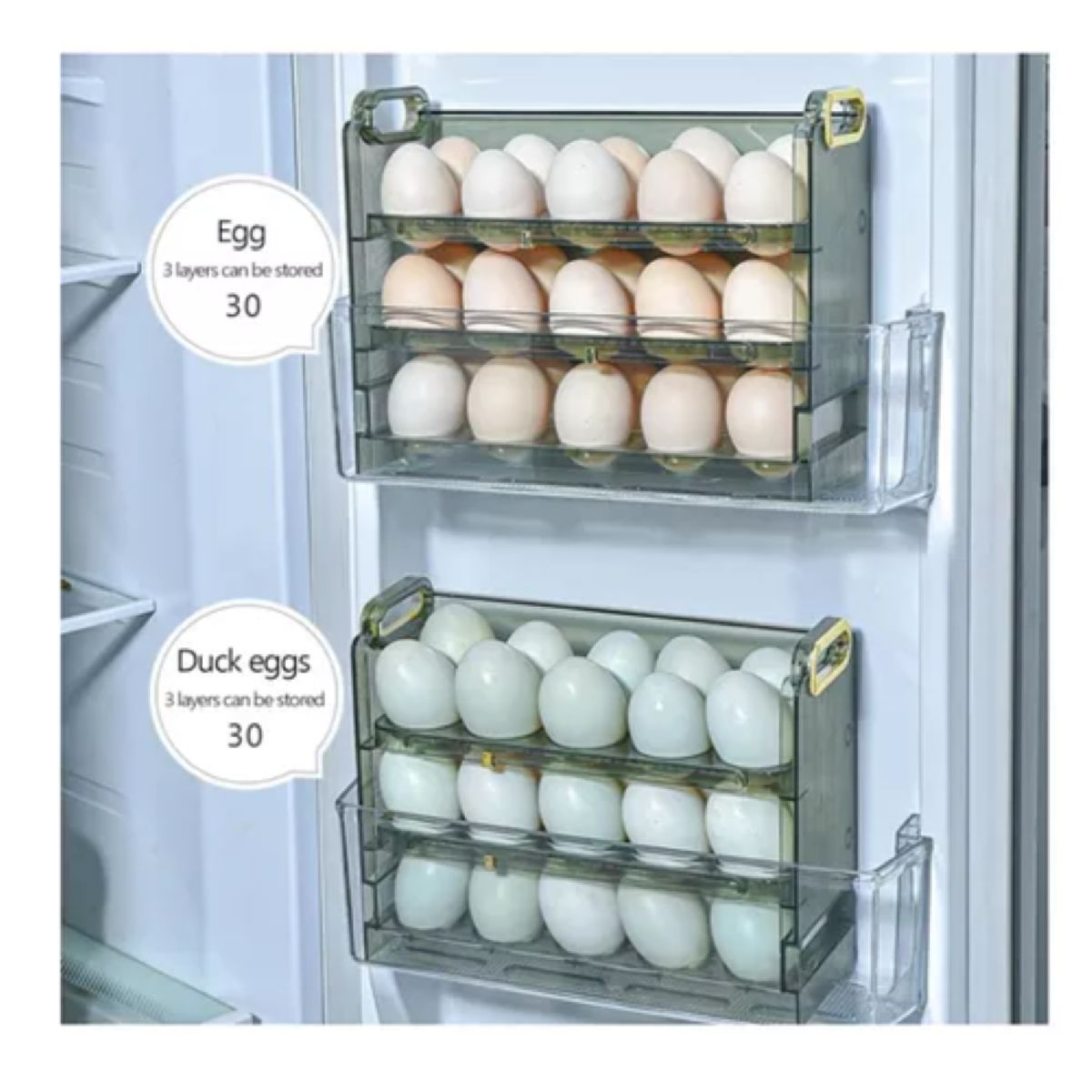 GENERICO - ORGANIZADOR DE HUEVOS PARA NEVERA O COCINA x30