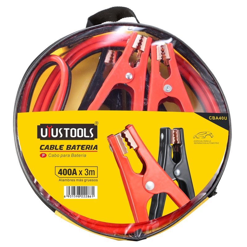 UYUSTOOLS - Cable Pasa Corriente Iniciar Batería 3m X 400a Uyustools