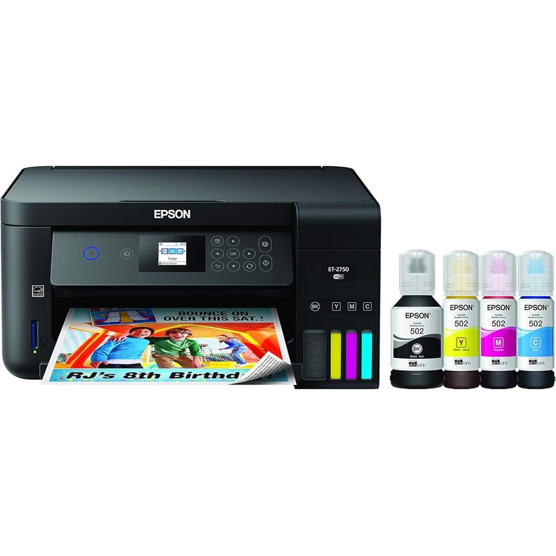 EPSON - Impresora Epson EcoTank ET-2750, Todo en Uno, Sin Cartuchos