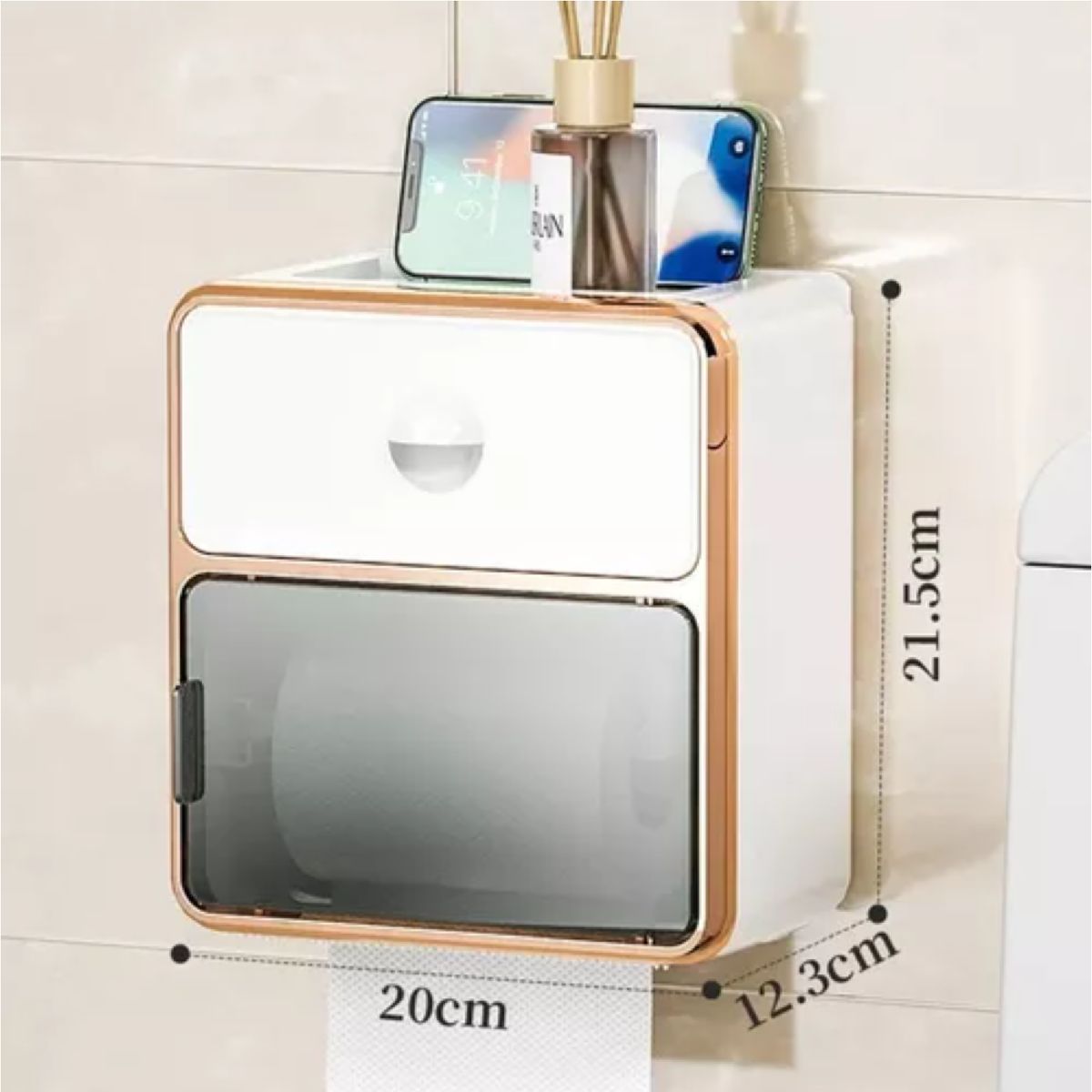 GENERICO - ORGANIZADOR DE PAPEL HIGIENICO ESTANTE DE ALMACENAMIENTO PARA BAÑOS