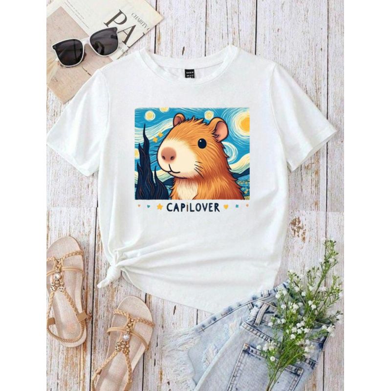 ISMI - Camiseta Capibara Estampado Ismi