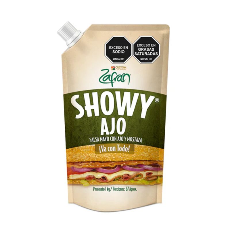 GENERICO - Salsa Mayo con Ajo y Mostaza Showy X 1Kg
