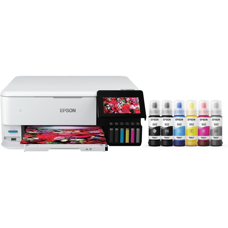 EPSON - Impresora Epson EcoTank Photo ET-8500, Multifuncional, WiFi