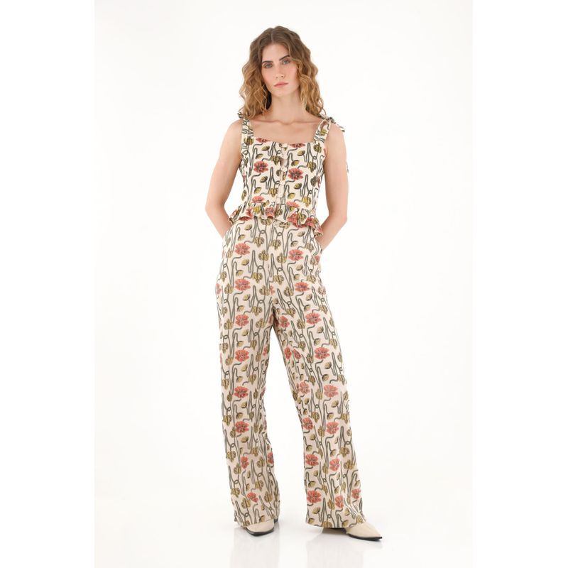 TENNIS - Camisa crop con estampado en relieve para mujer