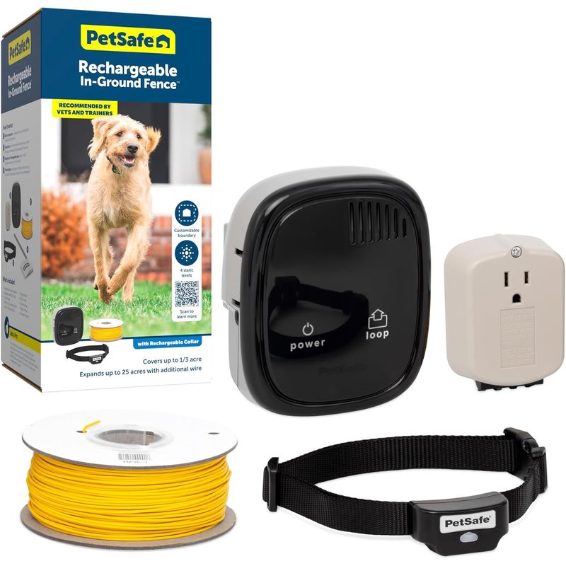PETSAFE - Valla bajo suelo recargable para perros impermeable PetSafe