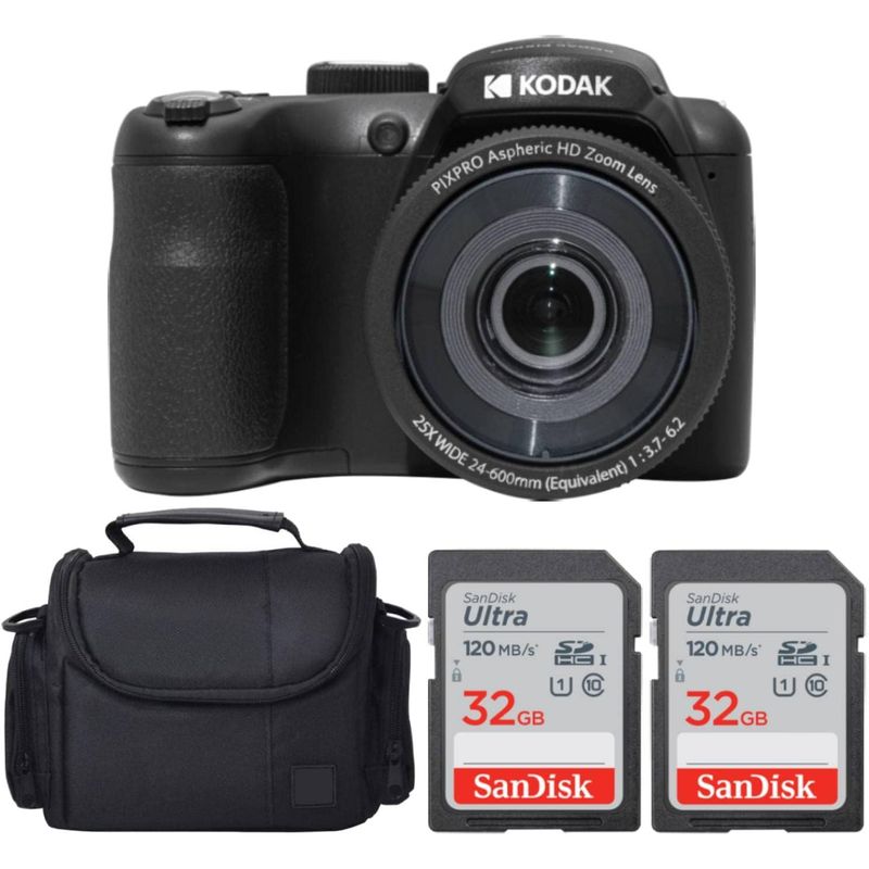KODAK - Cámara Digital Kodak PIXPRO AZ255 + Tarjeta 32GB + Funda