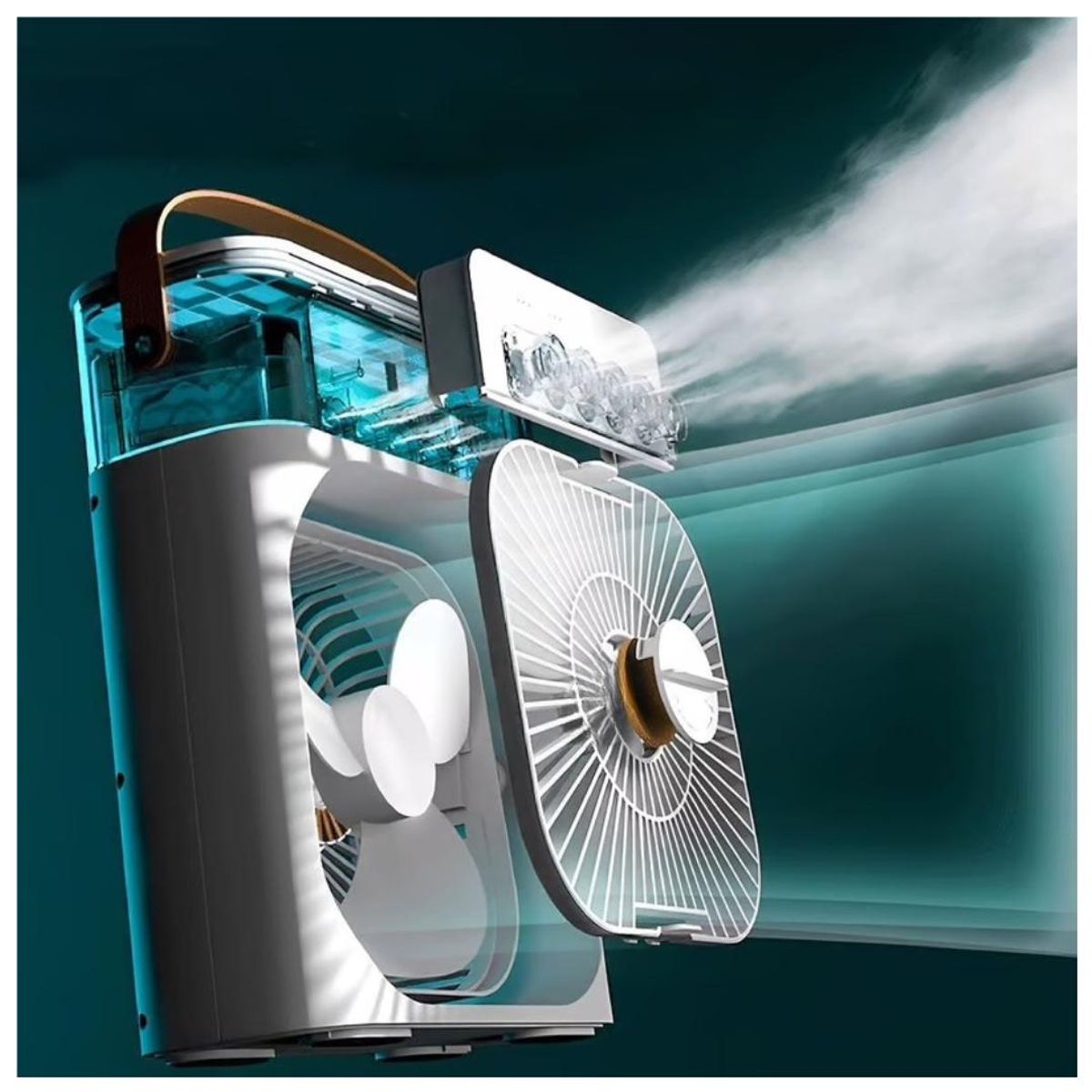 AMERICAN GENERICS - Ventilador Enfriador Humidificador Aire Led Difusor Aroma MNV-X1