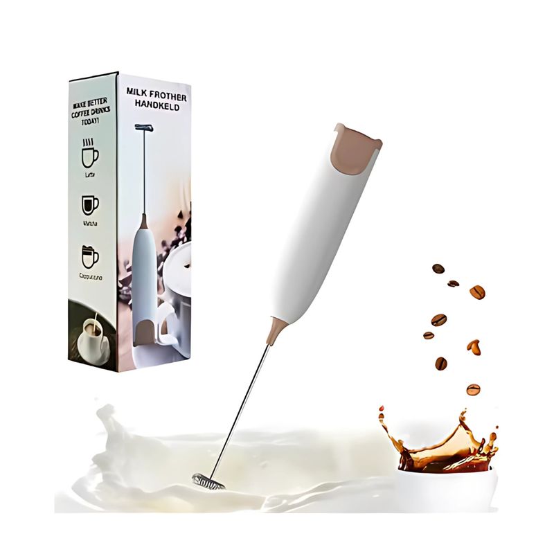 GENERICO - Espumador de leche eléctrico de acero inoxidable máquina de espuma manual