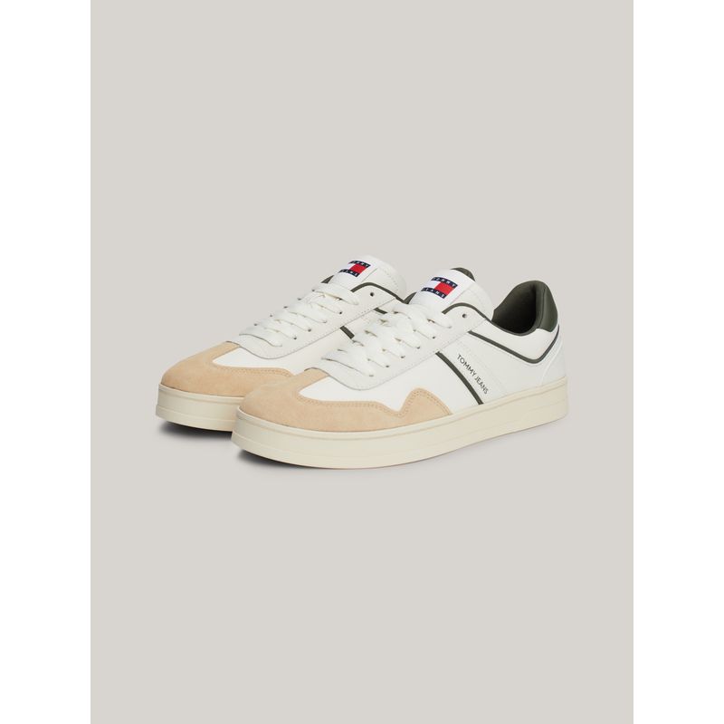 TOMMY HILFIGER - Tenis blanco The Greenwich de cuero Tommy Hilfiger