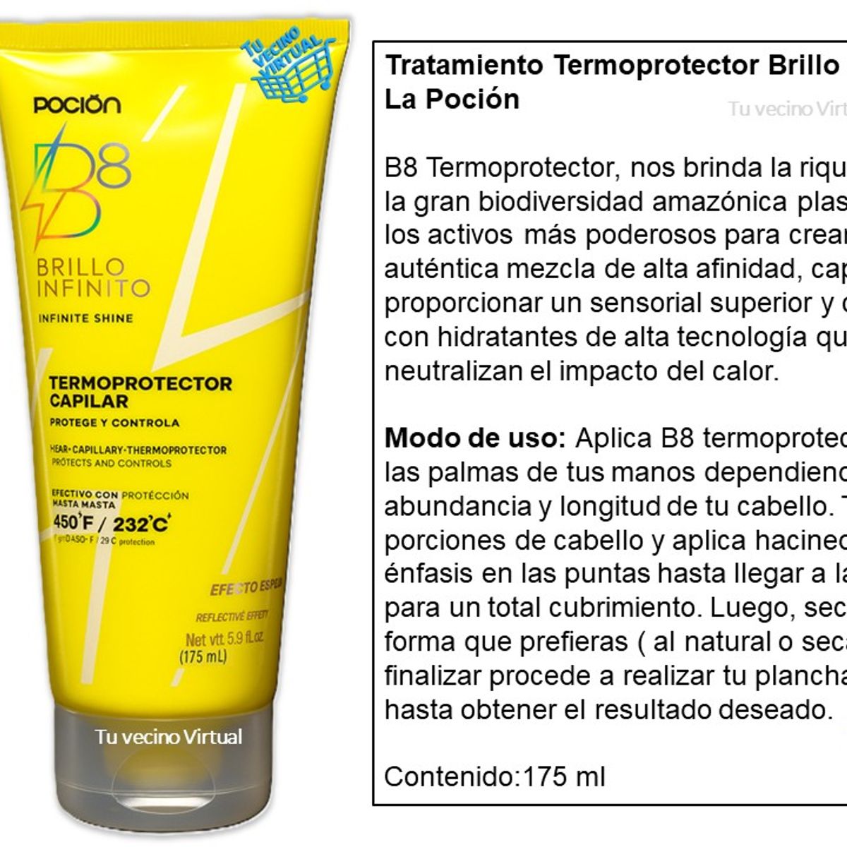 LA POCION - Termoprotector y Tratamiento Reconstructor Capilar La Pocion