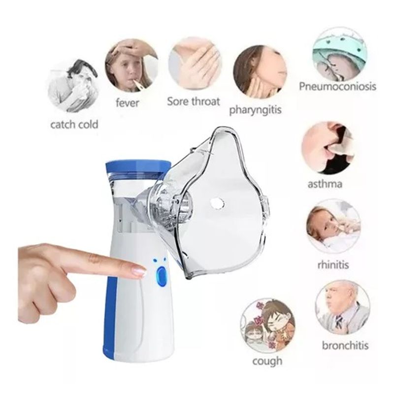 GENERICO - Nebulizador Portátil Inhalador Nasal Ultrasónica Portátil Mesh