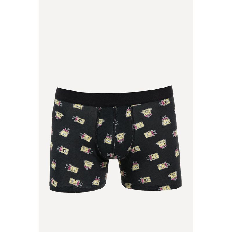 KOAJ - KOAJ Bóxer brief unicolor con diseños de Bob Esponja estampado HOMBRE