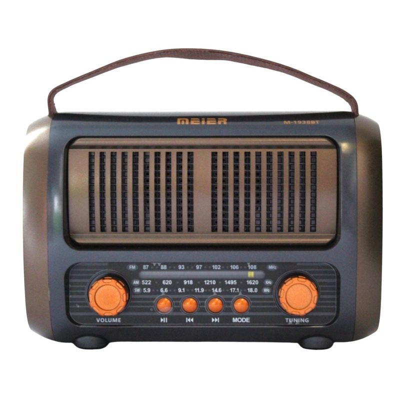 GENERICO - Radio Portatil AM FM Recargable Con Estilo Retro Único