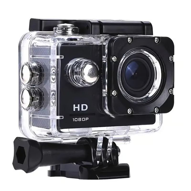 AMERICAN GENERICS - Camara Moto HD WiFi Bicicleta Deportiva 1080P Aperueba Agua 30 mts
