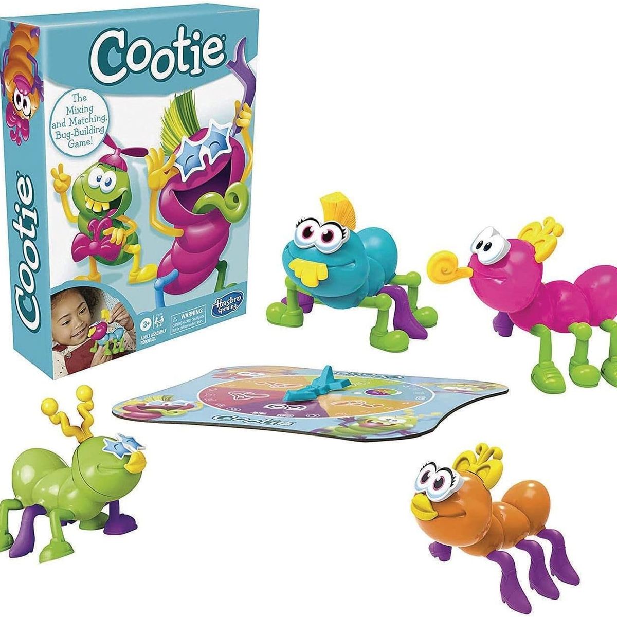 HASBRO GAMING - Juego Cootie de Hasbro, Juego de Mezcla para Niños, 2-4 Jugadores