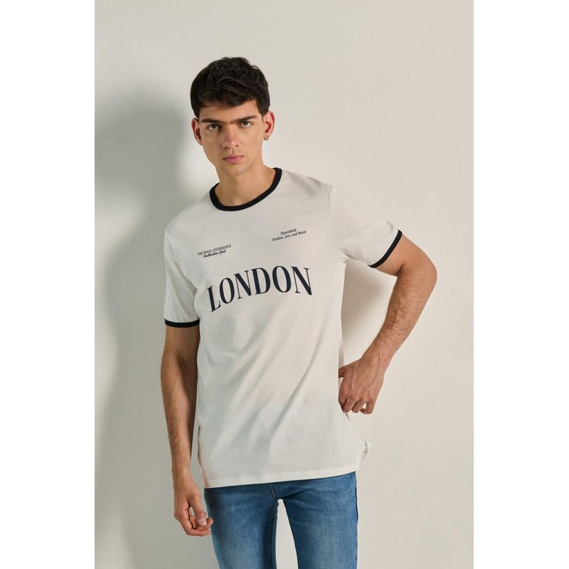 KOAJ - KOAJ Camiseta de contrastes con estampado de London HOMBRE