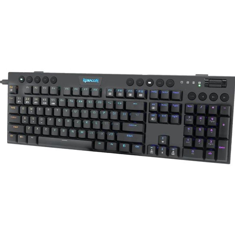 REDRAGON - Teclado Gamer Wireless Redragon Horus K618-RGB  Negro Rgb