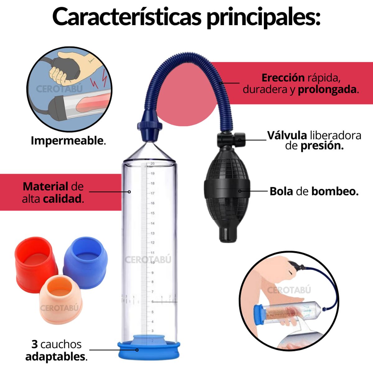 GENERICO - Bomba Peneana Succión Crecimiento Pene